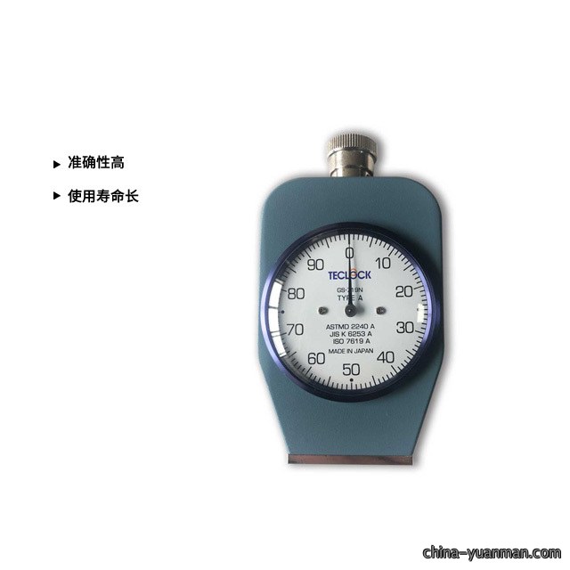 日本得乐丝印刮胶邵氏硬度计TECLOCK-GS719N